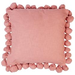 18x18 Antigua Big Pompom Decorative Pillow