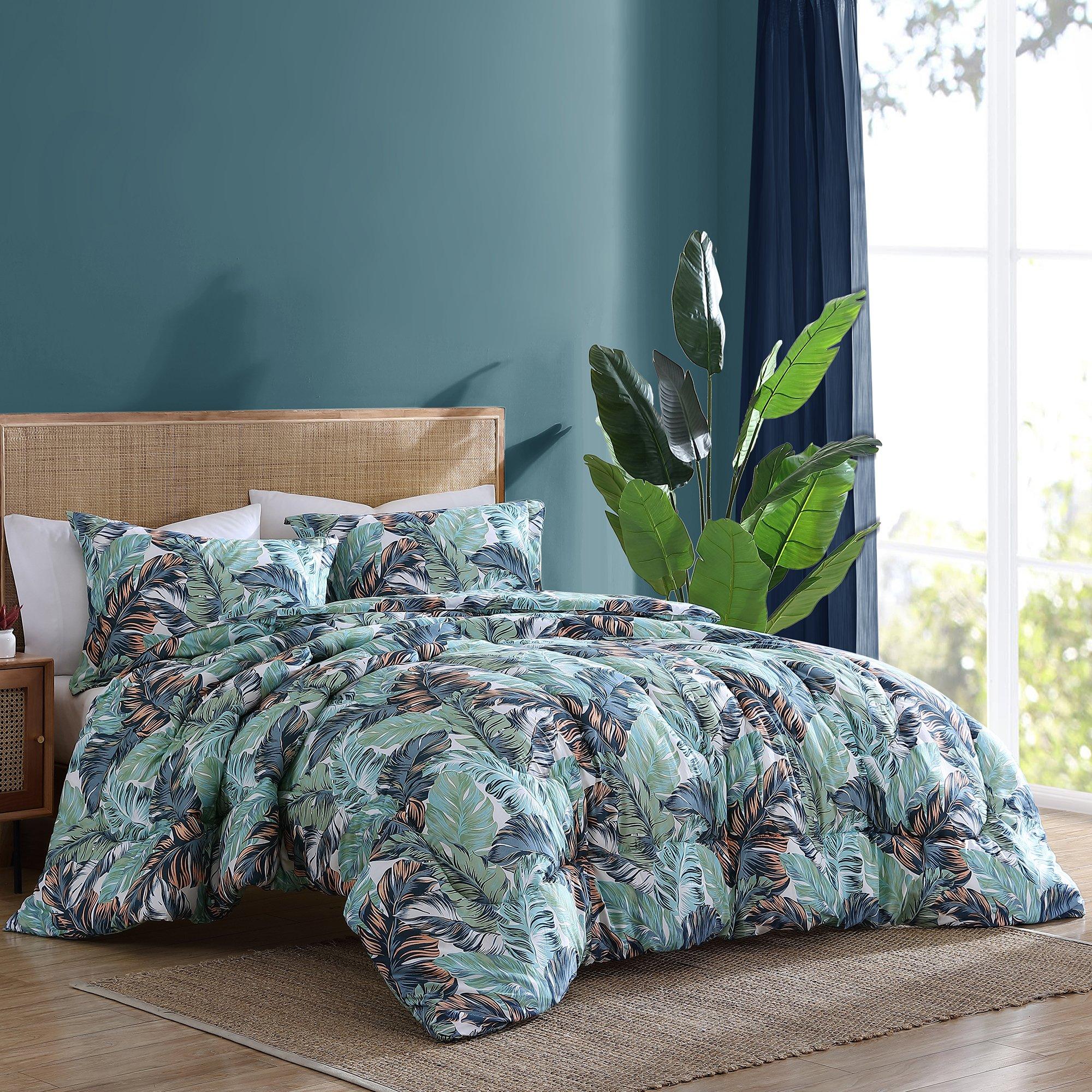 Coastal Home Camo Palm Comforter Set