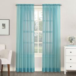 No. 918 59x84 Solid Voile Curtain Panel