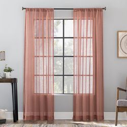 No. 918 Woven Sheer Curtain Panel