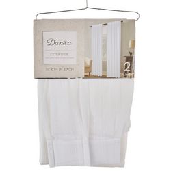 CHD Home Textiles 2-pk. Danica Extra Wide Curtain Panel Set