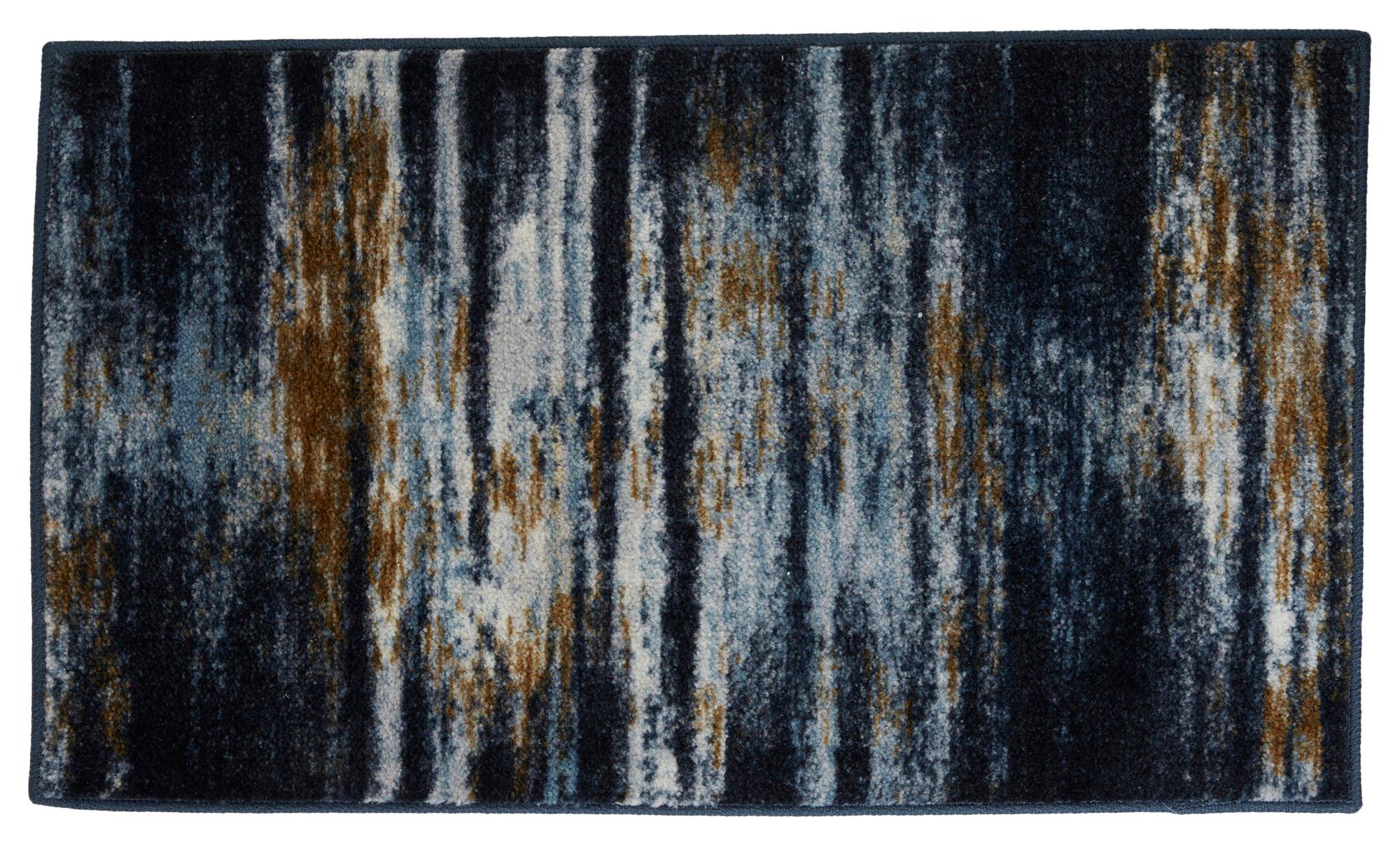 Denim Abstract Accent Rug