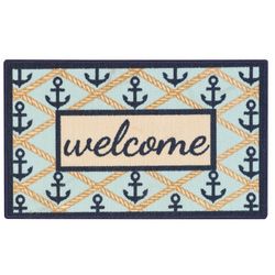 Essential Elements 17x28 Welcome Anchors Accent Rug