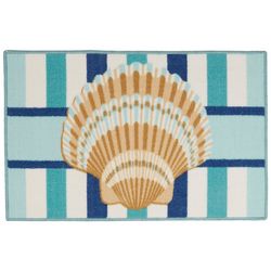 Nourison 17x28 Striped Shell Accent Rug