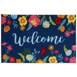 Nourison 20x32 Floral Welcome Accent Rug