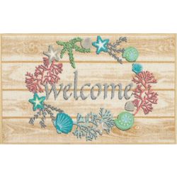 Nourison Welcome Wreath Accent Rug