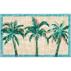 Three Palm Trees Accent Rug