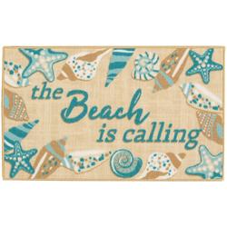 17x28 The Beach Is Calling Accent Rug