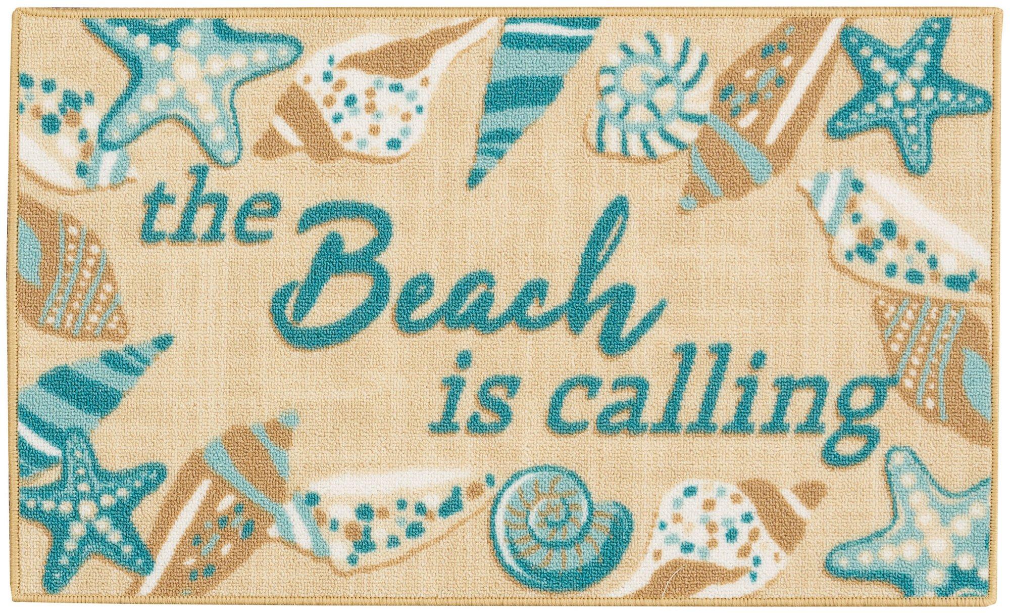 17x28 The Beach Is Calling Accent Rug