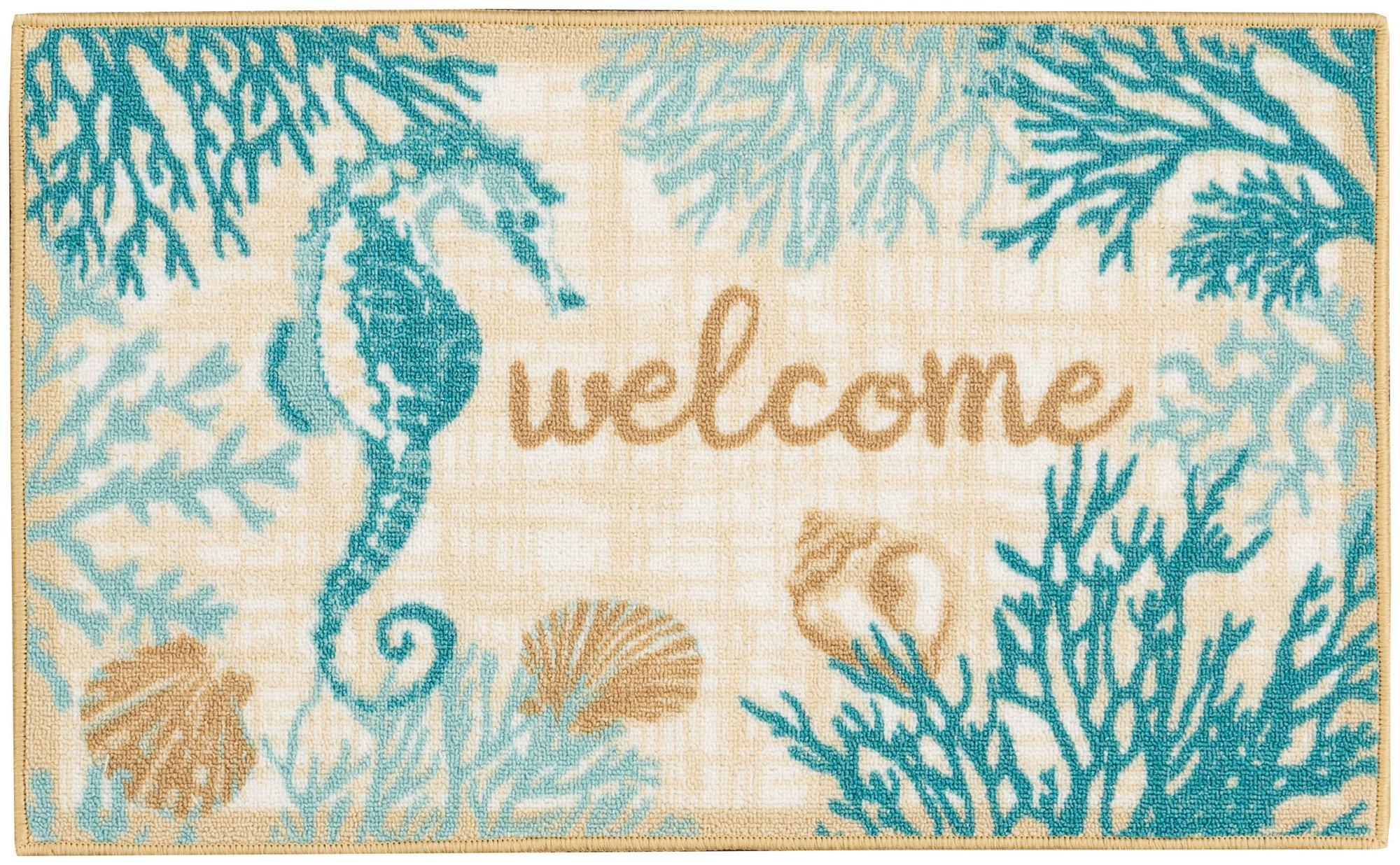Nourison Welcome Seahorse Accent Rug