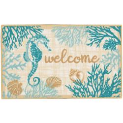 Welcome Seahorse Accent Rug