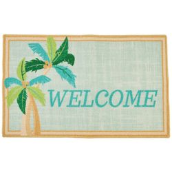 Essential Elements Welcome Palm Tree Accent Rug