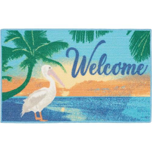 Essential Elements Welcome Pelican Accent Rug