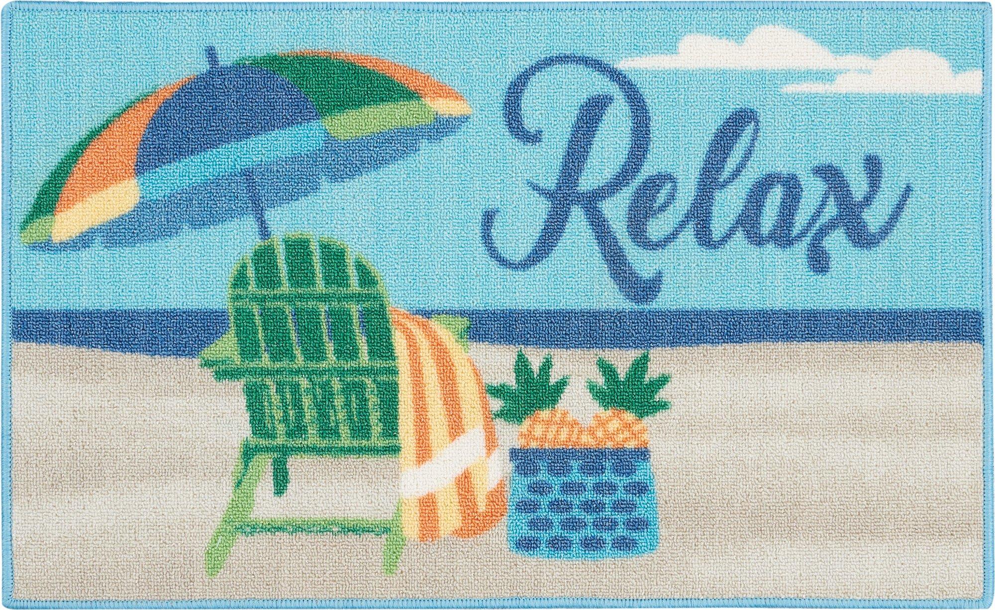 17x28 Relax On The Beach Accent Rug