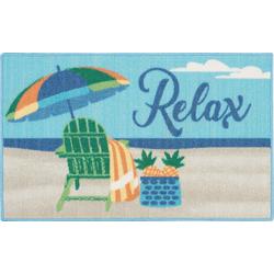 17x28 Relax On The Beach Accent Rug