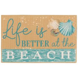 Essential Elements Life Is Better At The Beach Accent Rug