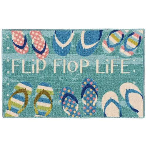 17x28 Flip Flop Life Accent Rug