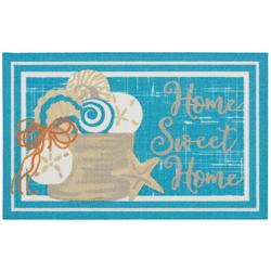 Home Sweet Home Shells Accent Rug