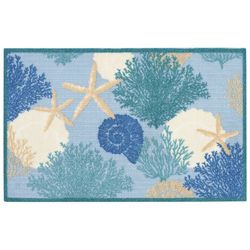 20x32 Coral Shells Accent Rug