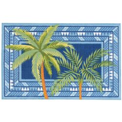 20 x 32 Palm Trees Accent Rug