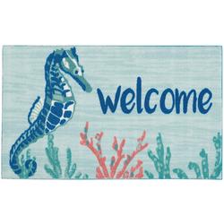 Welcome Seahorse Accent Rug