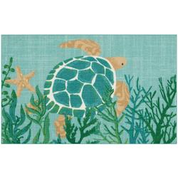 Clear Seawater Sea Turtle Non-skid Door Bath Mat Room Decor Rugs Floor Carpet 