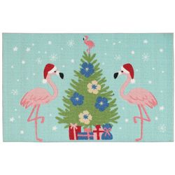 20in x 32in Enhance Festive Flamingo Accent Rug