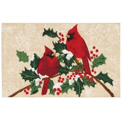 20in x 32in Enhance Festive Cardinal Accent Rug