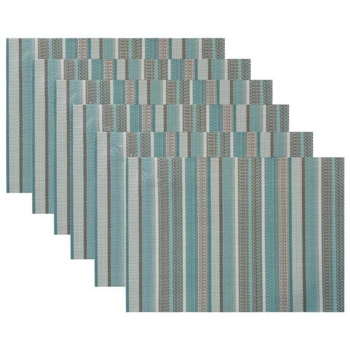 Benson Mills 6-pc. Multi-Stripe Placemat Set