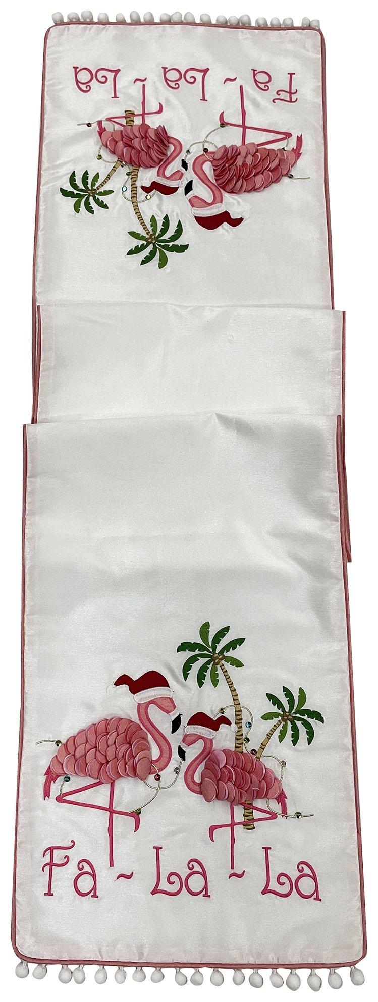72 x 14 Flamingo Holiday Table Runner