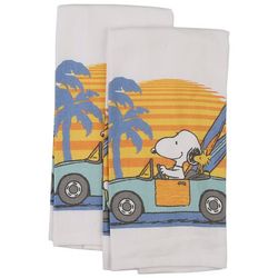 Peanuts 2 Pk Beach Truckin' Snoopy Kitchen Towels