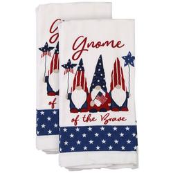 2 Pk Americana Gnome Kitchen Towels