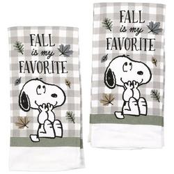 2 Pk Fall Favorites Peanuts Kitchen Towel Set