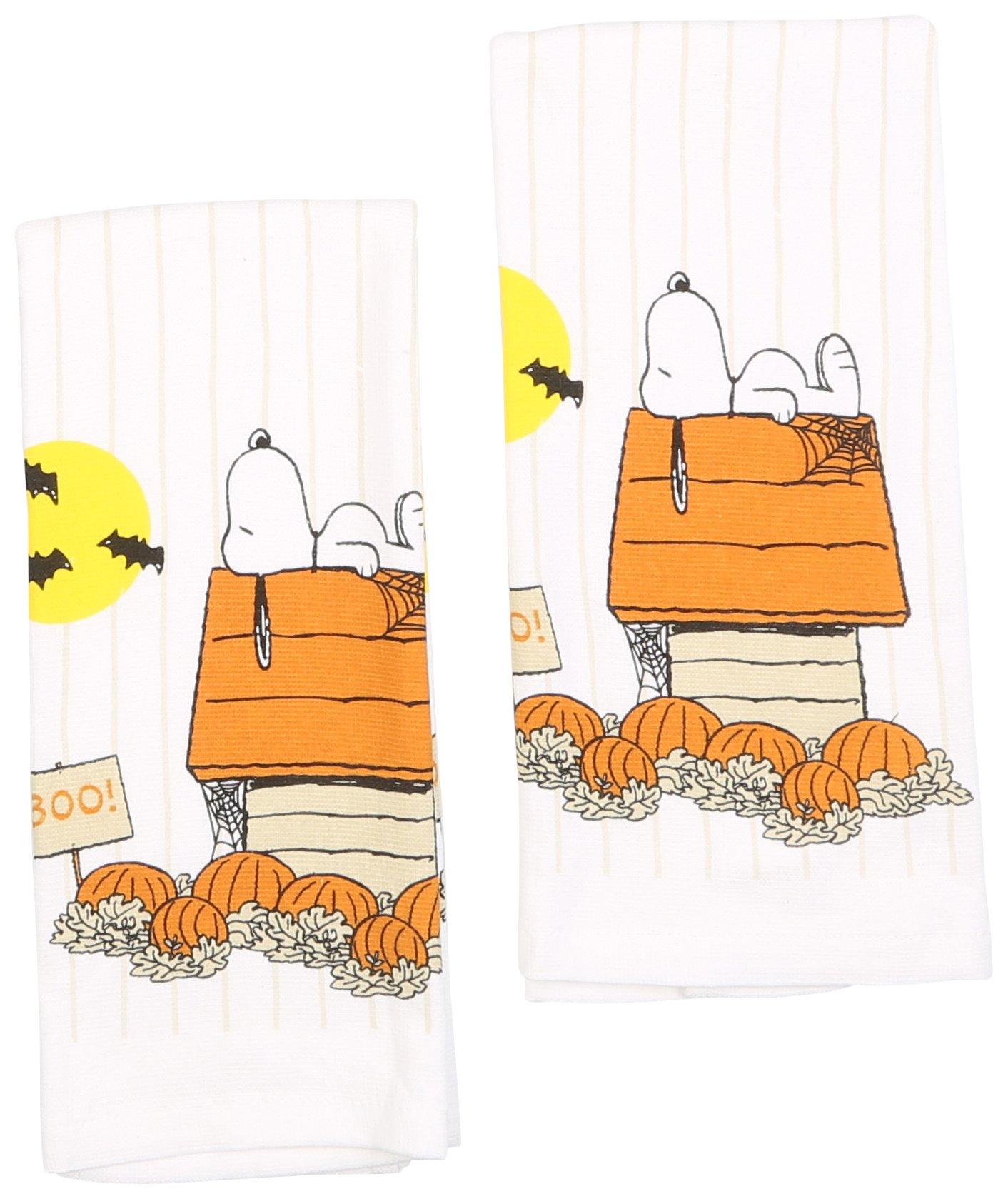 2 Pk Snoopy Halloween Kitchen Towel