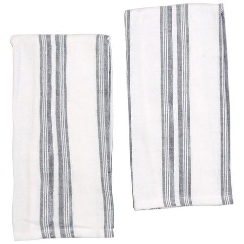 2 Pk 18x28 Striped Oversized Kitchen Towels