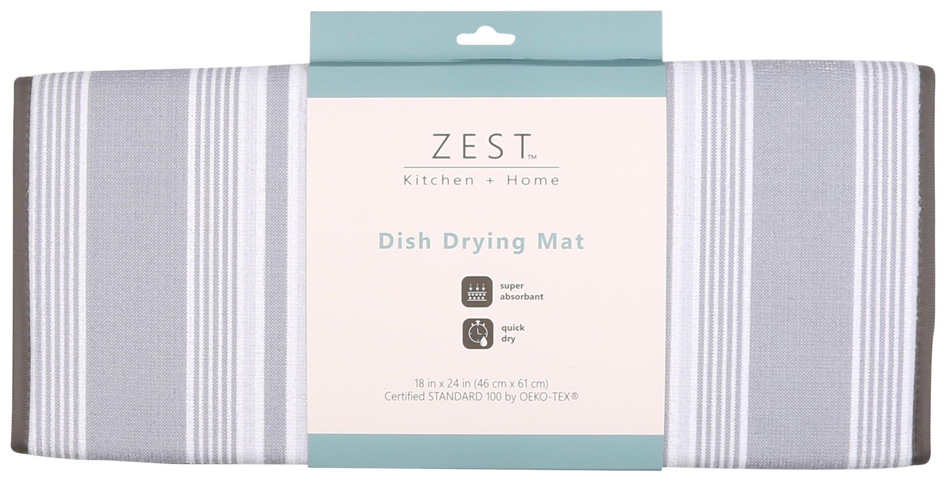 18x24 Checkered Dish Drying Mat - Pale Sand - 18'' x 24