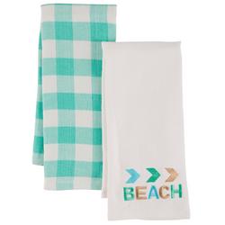 2-pk. Beach Sign Kitchen Towel Set