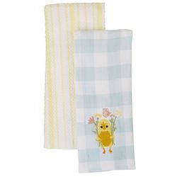 ATI 2-pk. Easter Chick Embroidered Kitchen Towel Set