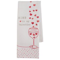 Kay Dee Designs Wine Is My Valentine Tea Towel