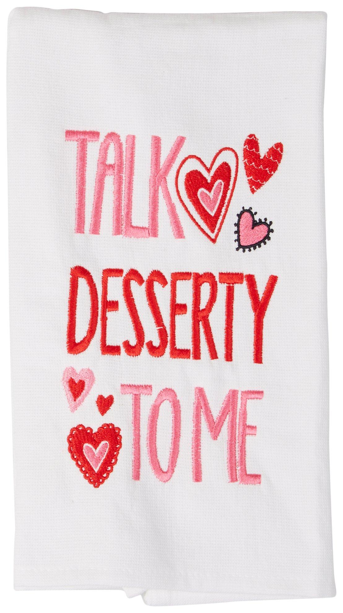 16x26 Talk Desserty To Me Kitchen Towel