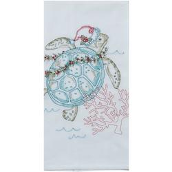 Christmas Sea Turtle Flour Sack Towel