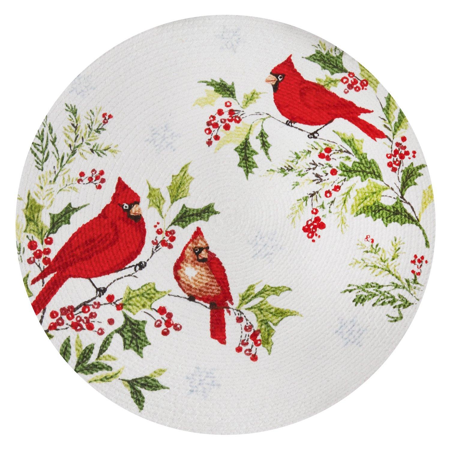 14.5 in. Cardinal & Holly Placemat