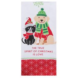 16 x 26 Embroidered Spirit Of Christmas Dual Purpose Towel