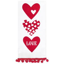 16x26 Valentines Heart Stack Kitchen Towel