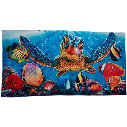 Kaufman 30x60 Tiny Bubbles Turtle Beach Towel