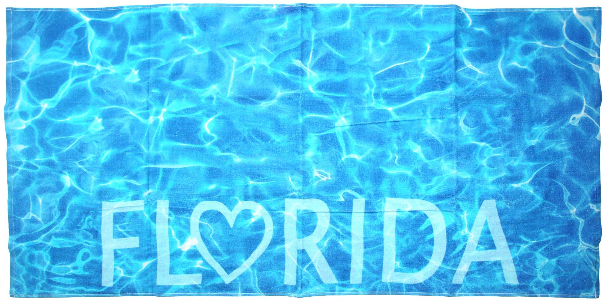 30x60 Florida Aqua Beach Towel