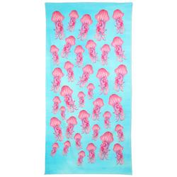 30x60 Jellyfish Print Beach Towel