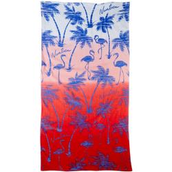 Ombre Palms & Flamingo Beach Towel