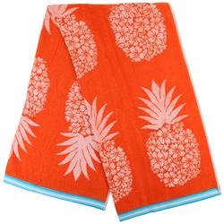 36x68 Pineapple Blossoms Beach Towel