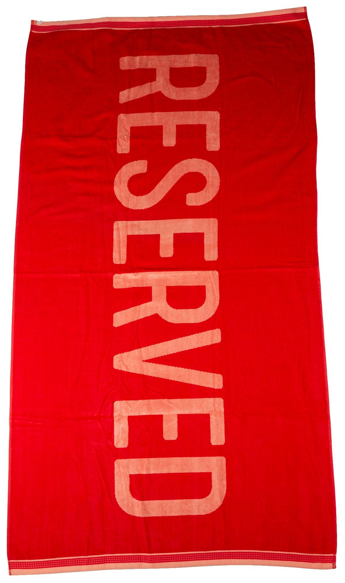 36x68 Solid Reserved Beach Towel